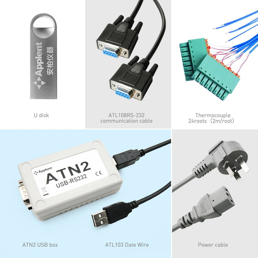 Termómetro digital con medidor de temperatura de interfaz USB (AT4508)