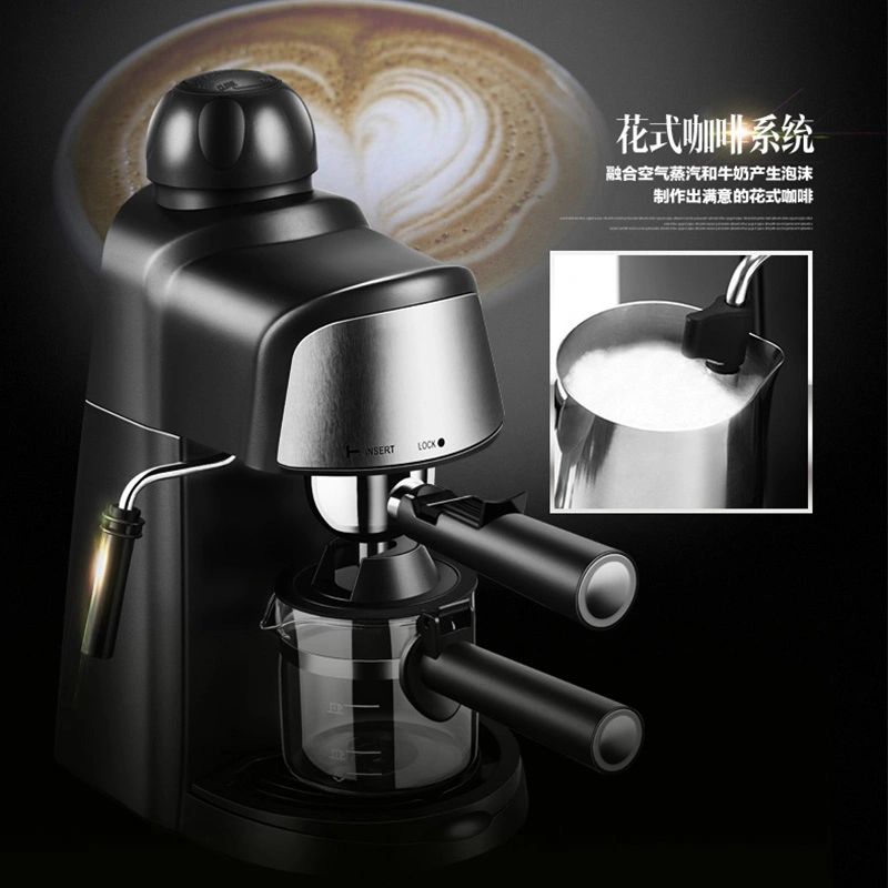 Máquina de café de goteo eléctrica italiana de 5 bares con espumador de leche de lujo