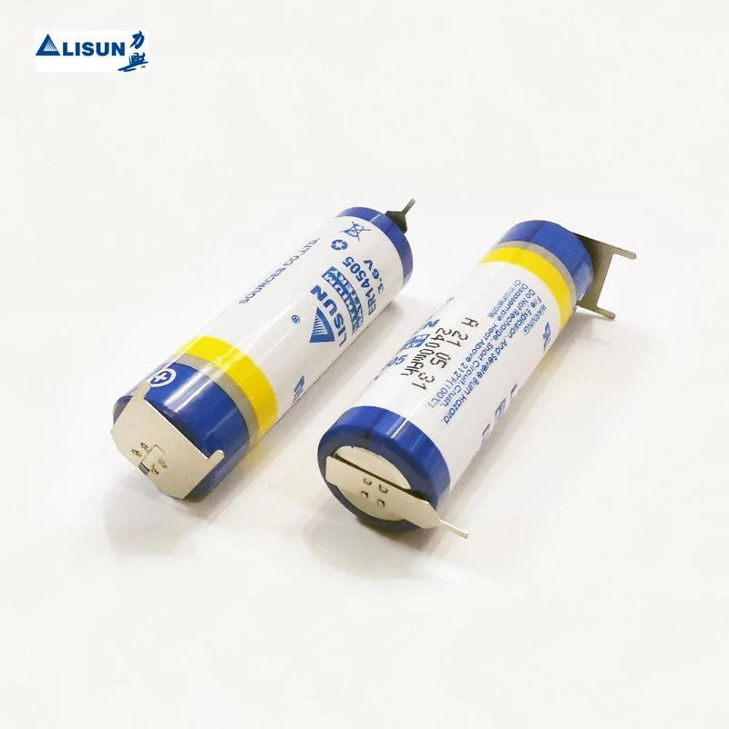 Alta tensión de 3,6 V er14505 Tamaño AA 2400mAh Li-Socl2 Batería para equipos médicos