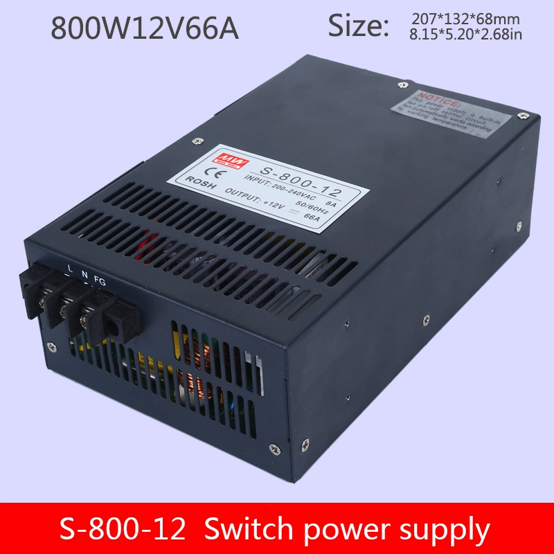 S-800-12V 66A DC Power Supply for LED Light