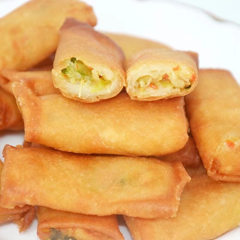 Instantánea frito Alimentos Congelados La cocina vegetariana crujiente Rollito de primavera 20 g con Halal