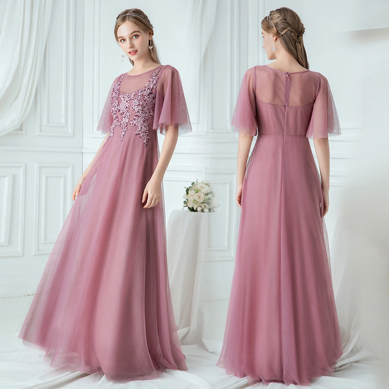 Colorful Prom Party Gowns A-Line Tulle Bridesmaid Evening Dresses E14728