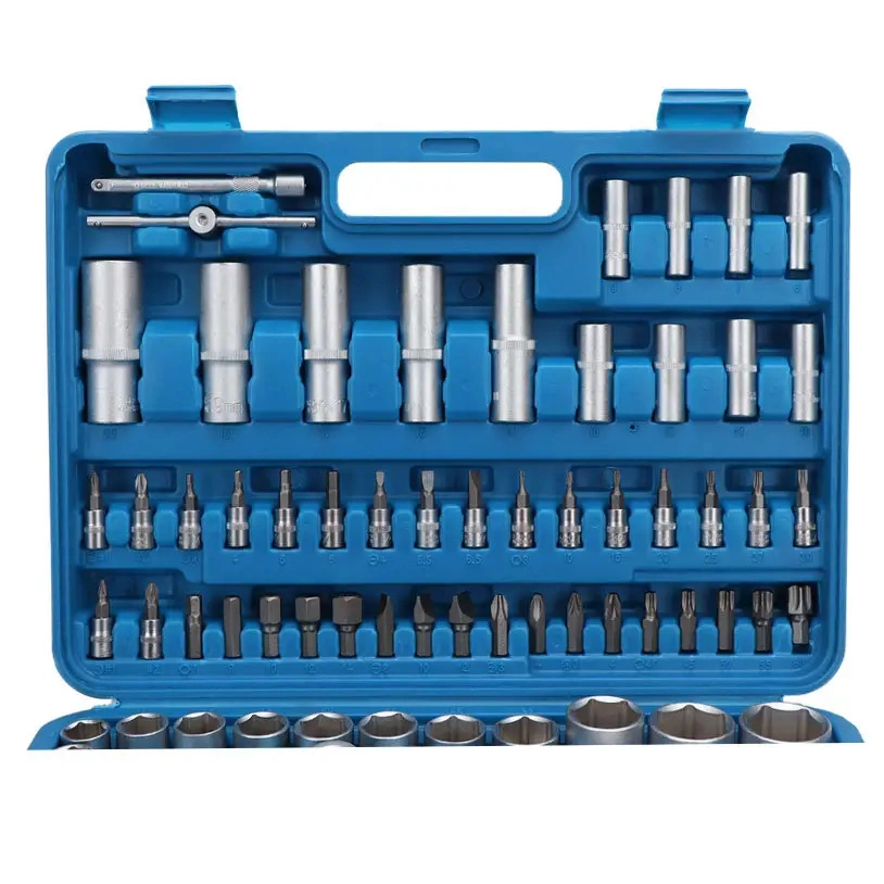 Professional Car Repair 108 PCS Ratchet Spanners Socket Wrench Set Box