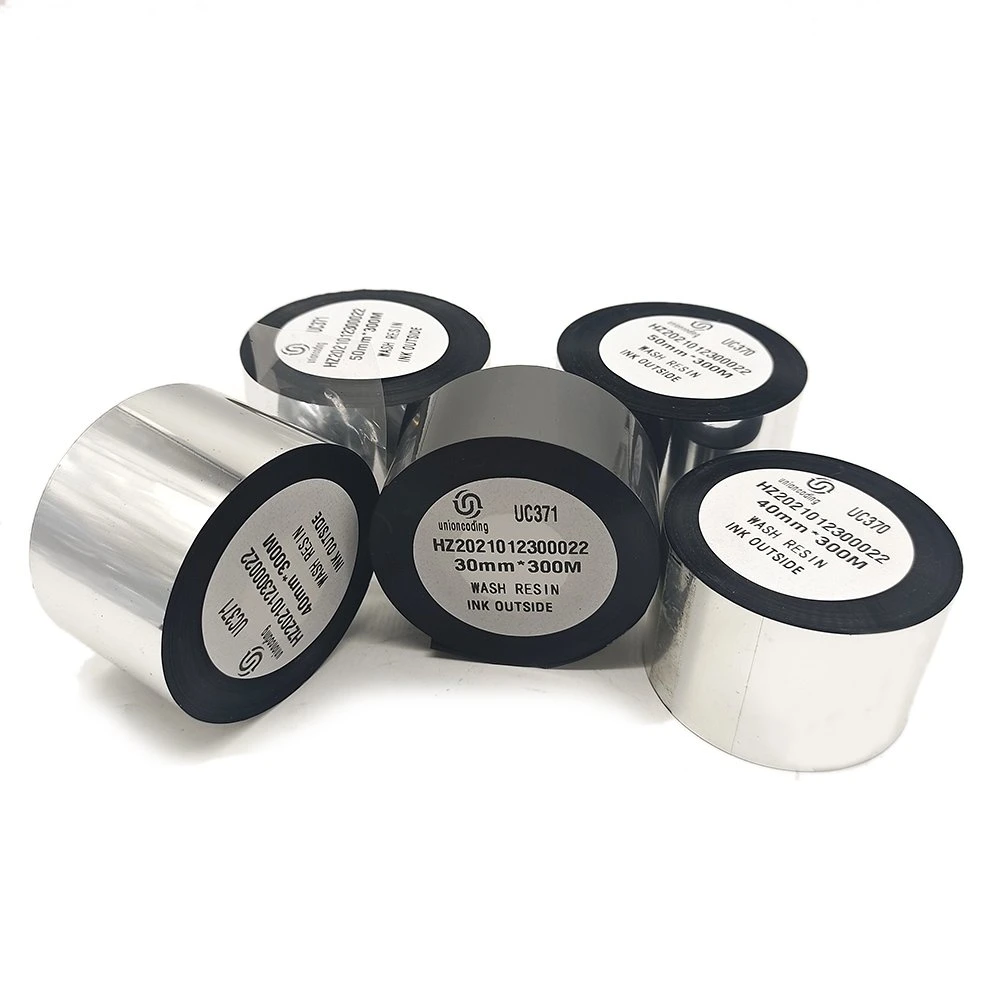 Wash Resin Ribbon - 30mm 35mm 40mm 45mm 50mm X 300 M Thermal Transfer Barcode Ribbon Use to Wash Label Care