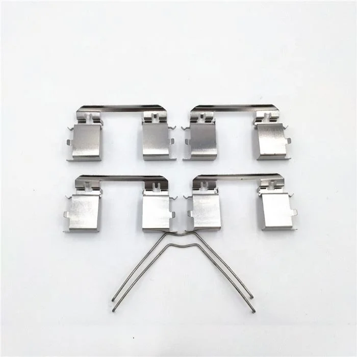 Front Disc Brake Hardware Kit Brake Pad Abutment Clip Clamp