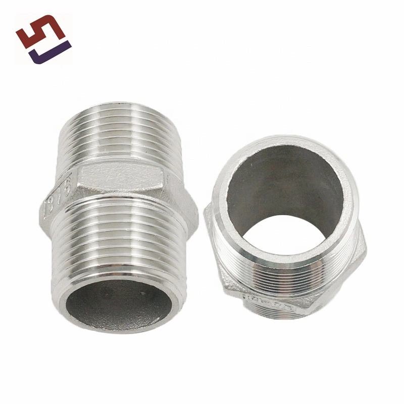 Casting Pipe Fitting Joints Hexagon/Hex Nipple Outside Threaded Flanges/Coupling/Tees/Elbow/Clamp Coupling/Reducing Hex Nipple Tube Ss 304 316 Accessories