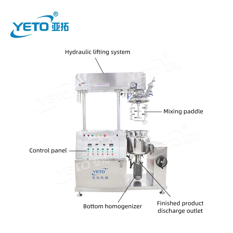 Ointment Homogenizer Emulsifying Vacuum Machine Skin Care Cream Vacuum Homogenizer Emulsifier Mixer Machine Mixing