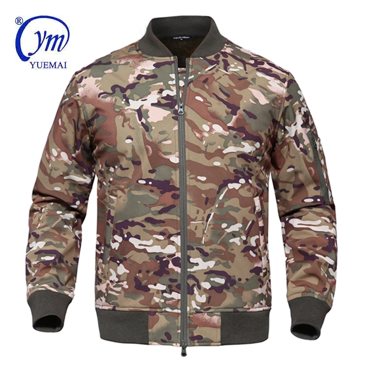 Men&prime; S Softshell Jacket Military Tactical Fleece Coat Hooded Jacket Waterproof for Outdoor