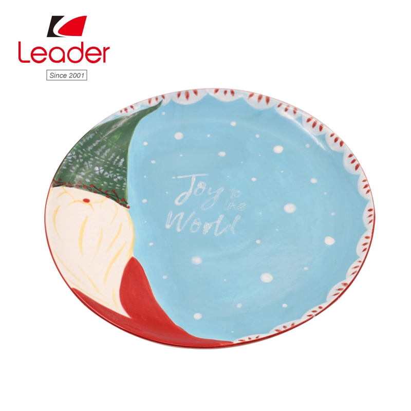 High-Quality Christmas Ceramic Plate for Home Decorcation