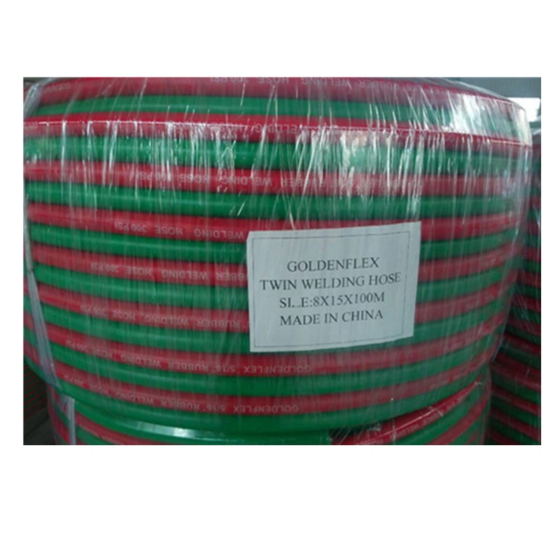 ISO3821 Certified 1/4''x 50m Roll Twin Welding Hose 300 Psi