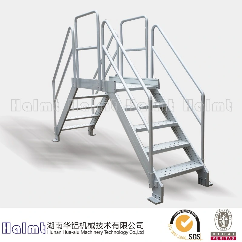 Aluminum Work Platform Bridging Steps Ladder