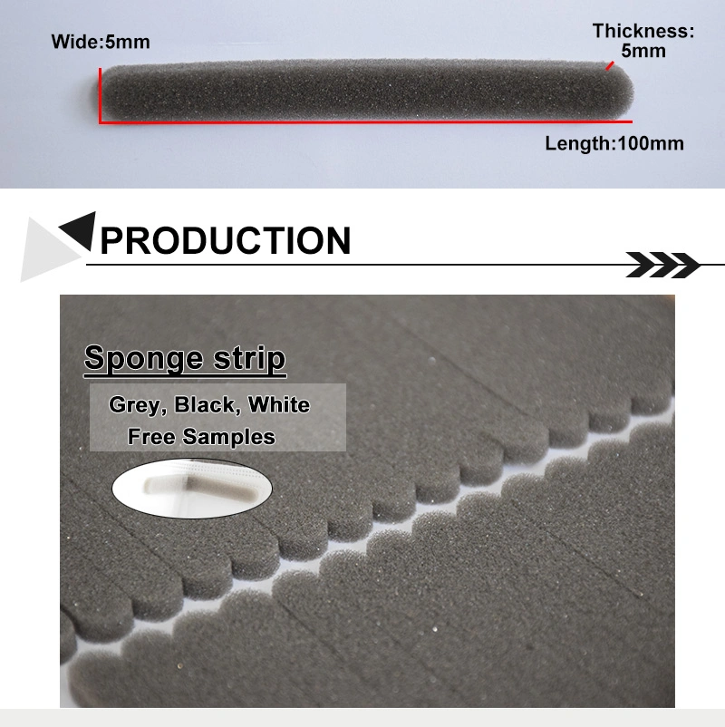 Eco-Friendly Custom Nose Sponge Strip Protection Strip Foam