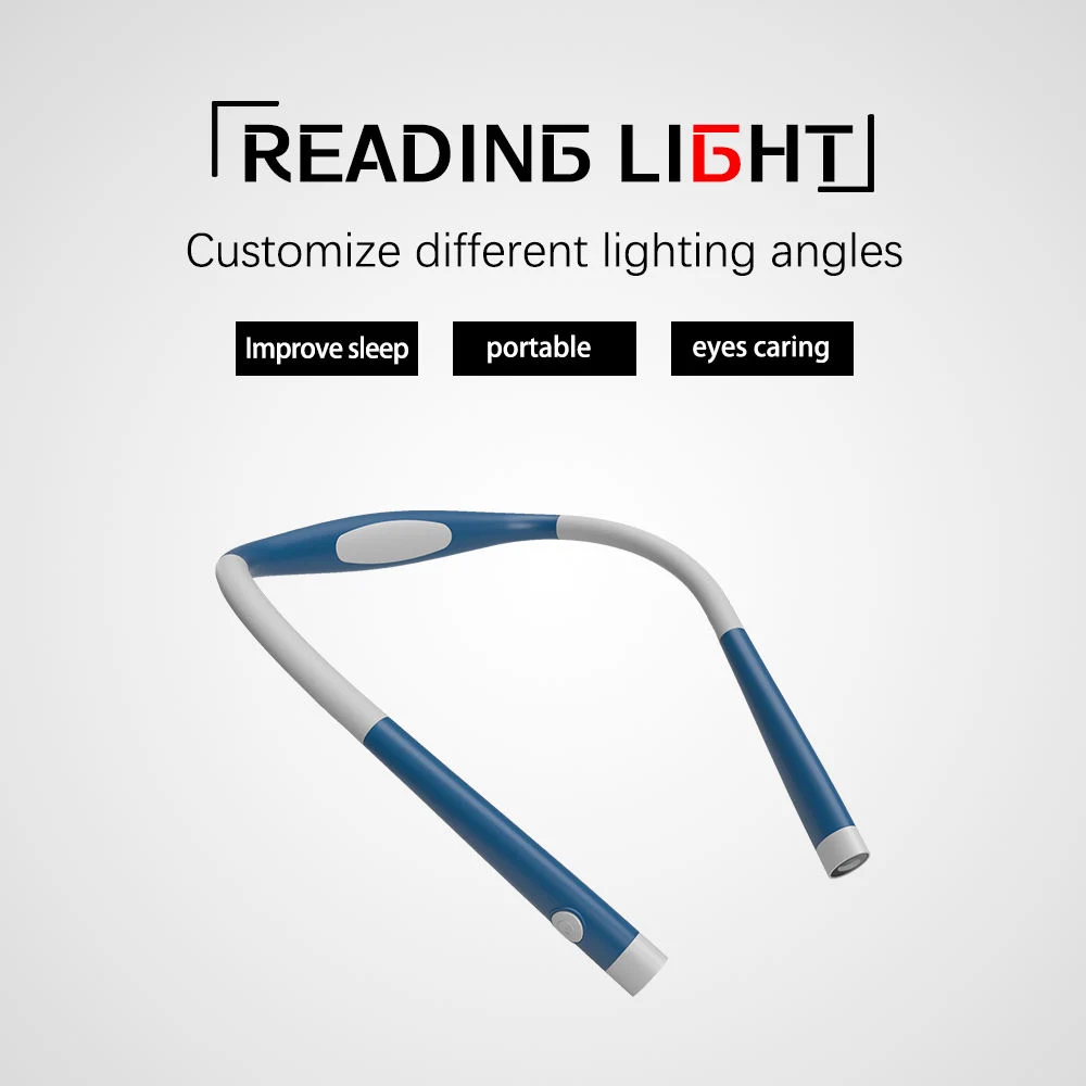 Pre-Sale 2 Flexible Arms Comfortable Wear Rechargeable Book Lamp LED