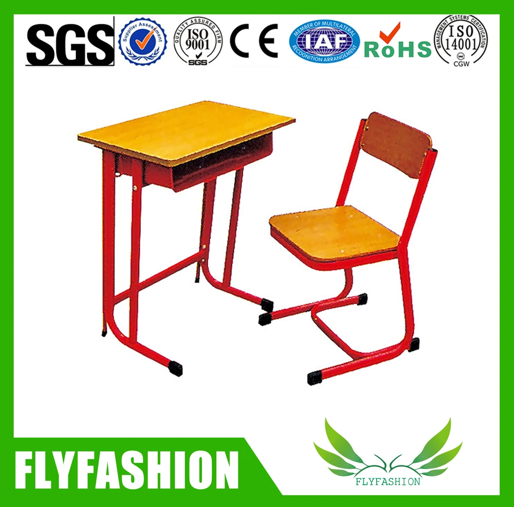 Modern School Furniture Single Desk and Chair Sets (SF19S)