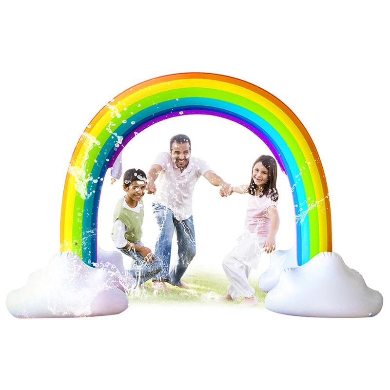 Giant Inflatable Rainbow Arch Sprinkler Water Toy