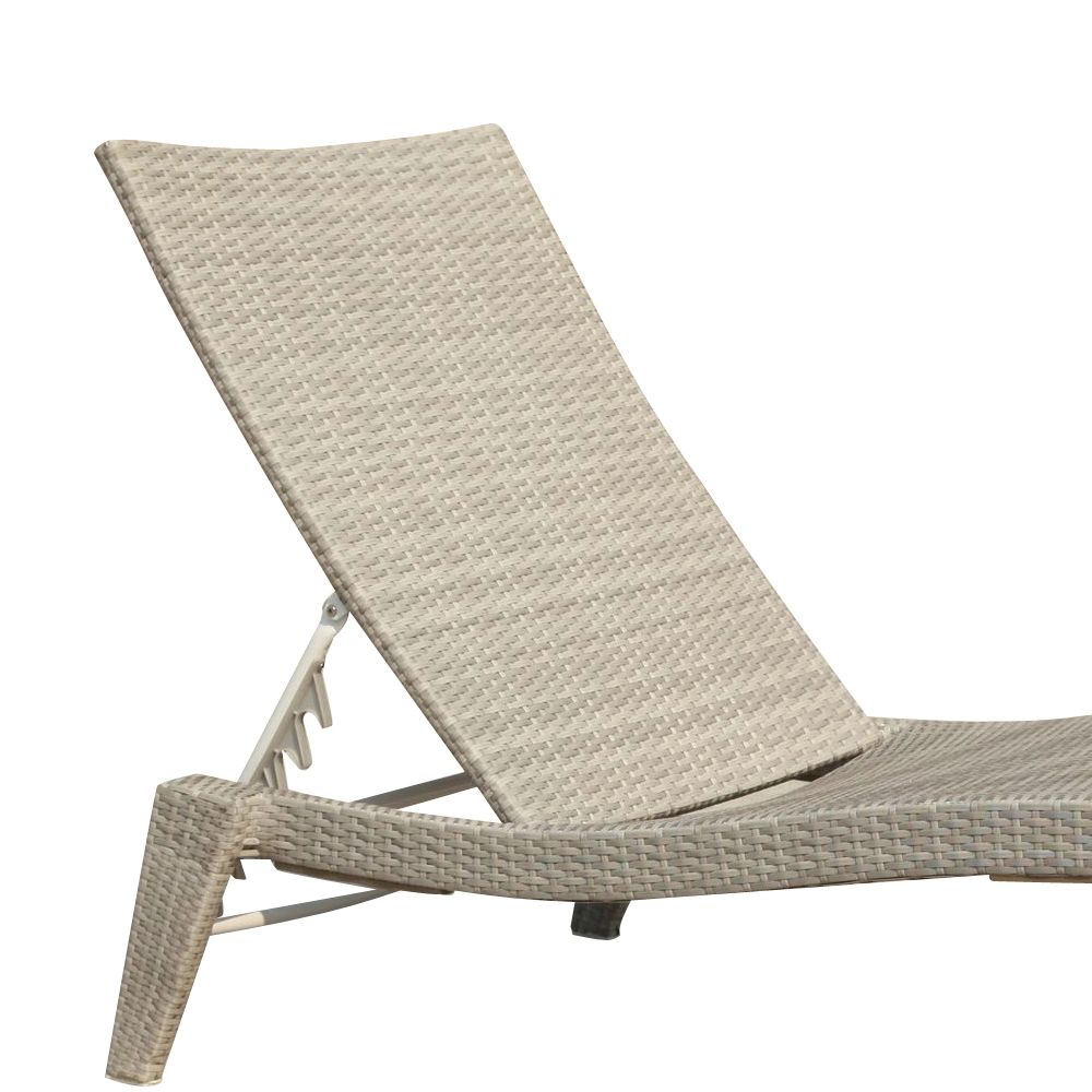 Hotel Leisure Wicker cadeira lateral de piscina Rattan espreguiçadeira ao ar livre Garden Chaise Lounge