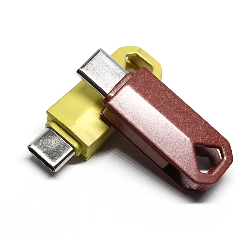 Цветной ротационный смартфон компьютер USB-накопитель USB/USB двойного назначения Type-C. Флэш-память/флэш-накопитель USB/USB-накопитель с пером