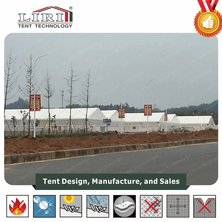 20X100m Aluminum and PVC Tents Connect Together Used as Warehouse