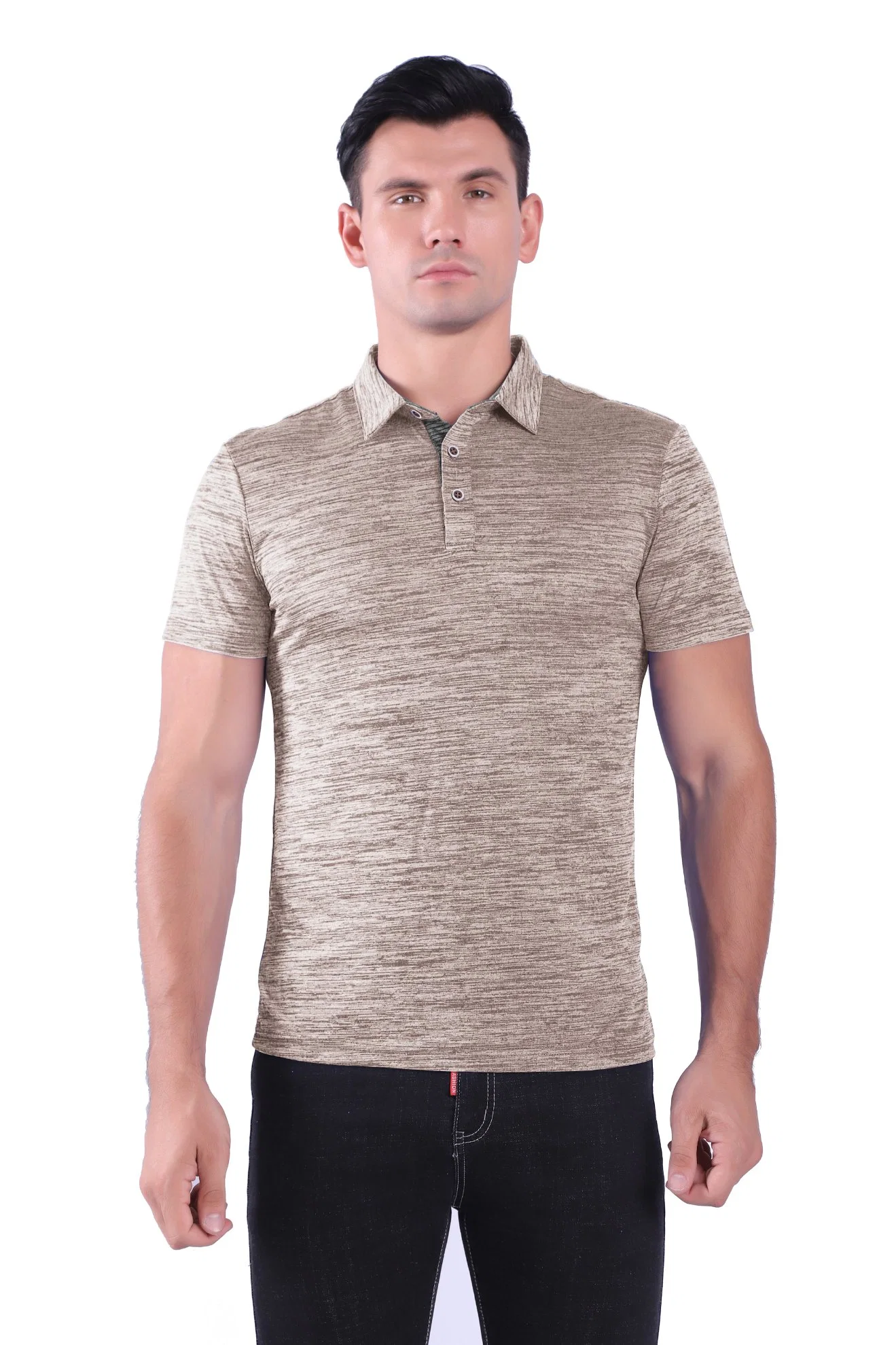 Polo de manga curta Leisure Performance para homem vestuário de camisa de manga curta Plus Grossista