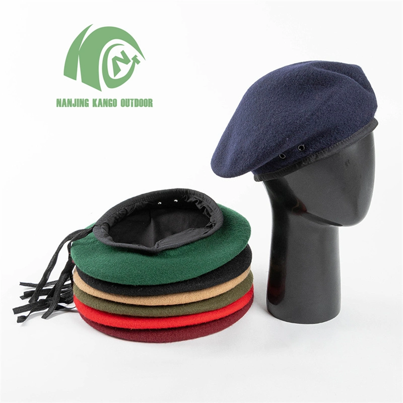 Berets militares Kango para oficiales Beret clásico soldado de estilo militar Beret