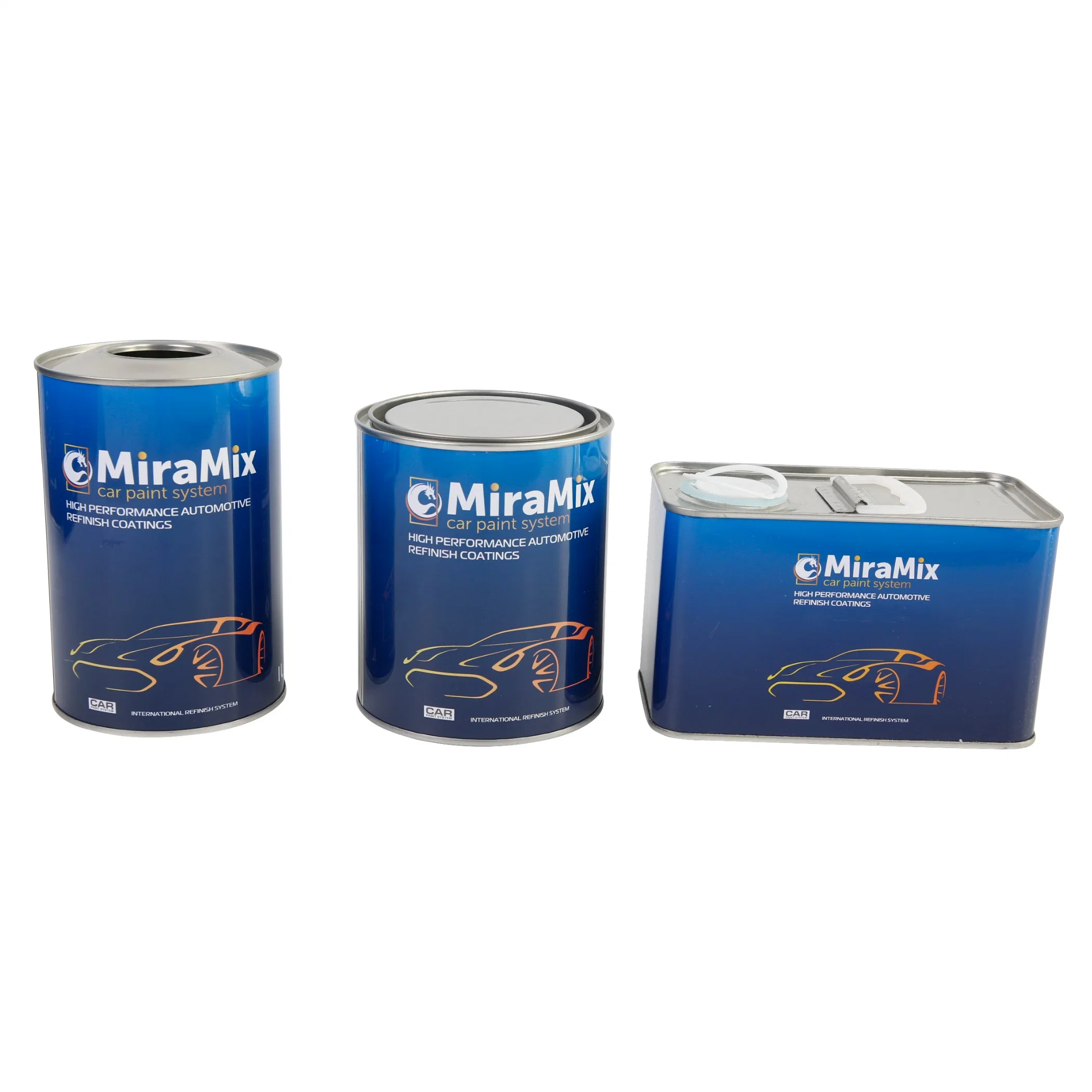 Miramix 1K إعادة تشطيب Basecoat طلاء تلقائي بخاخ عاكس واضح لمدة السيارة