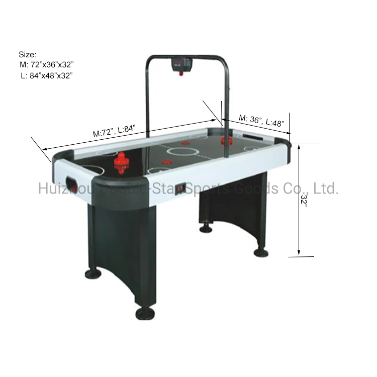 6FT 7FT Electric Air Hockey Table with Overhead LED