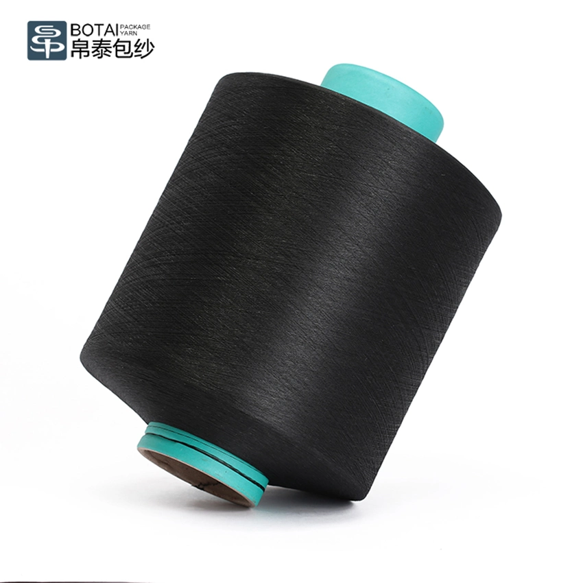 Grs Recycled Polyester Spandex Air Covered Yarn for Seamless Knitting