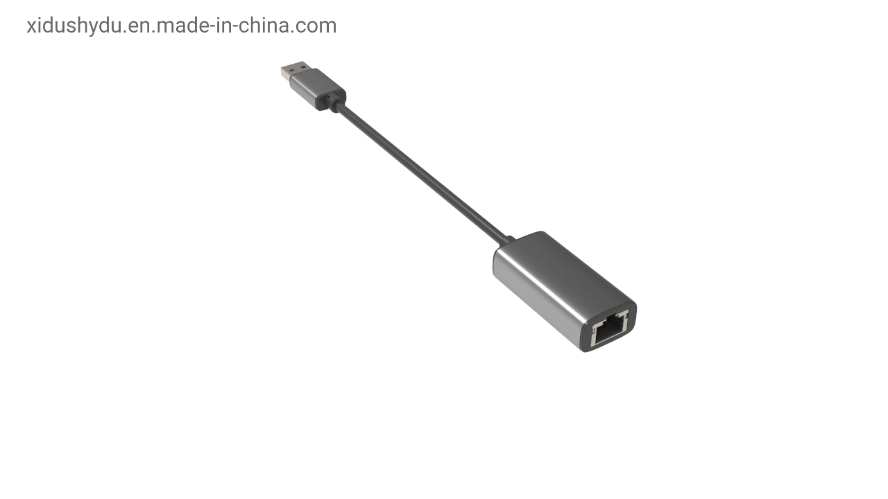 Aluminum Alloy Space Gray Ethernet LAN Internet Gigabit Ethernet Network 100/1000Mbps USB a B C Type 2.0 3.0 3.1 to RJ45 Cable for MacBook