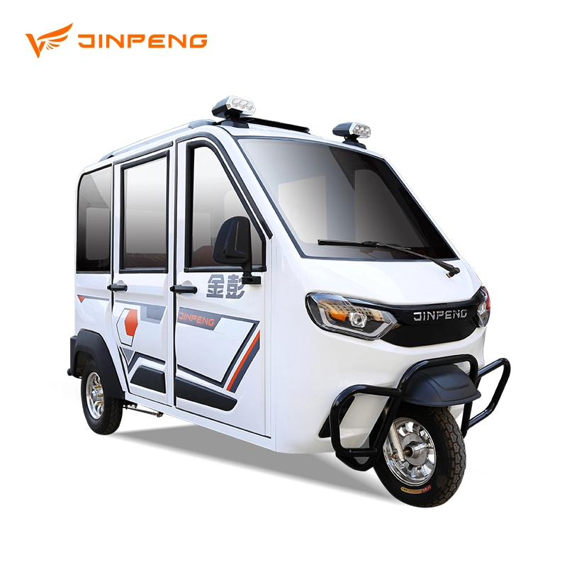 Jinsang Brand CX style cabine entièrement fermée 3 places électrique Tricycle pour femmes, passager, mobilité, scooter 3 roues 60V 1000W