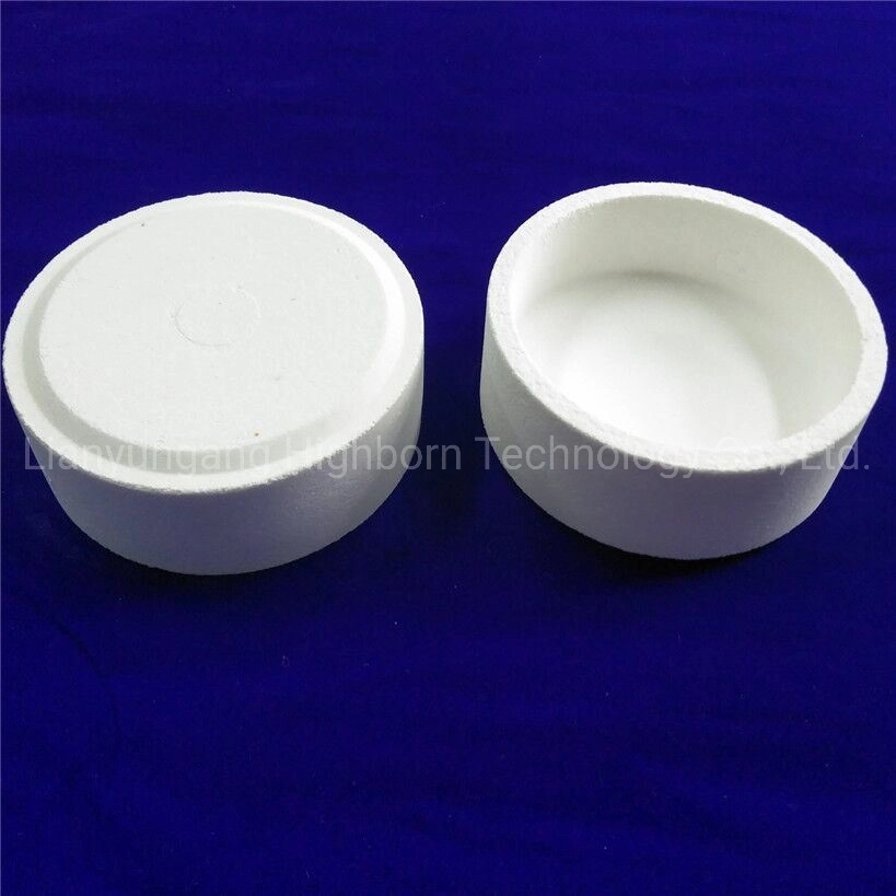 High Temperature Resistant Cordierite Mullite Ceramic Round Crucible for Furnace Sintering Smelting