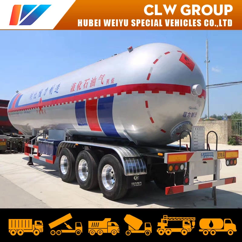 61.9cbm Liquefied Petroleum Gas Transport Tanker LPG Storage Delivery Tanker Truck Semi Trailer