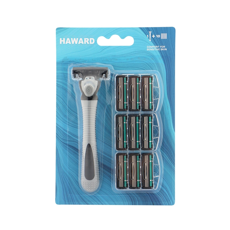 D335L Precio Mayorista/Proveedor tres cuchillas de afeitar de acero inoxidable suecas desechables Hombres′ S Razor