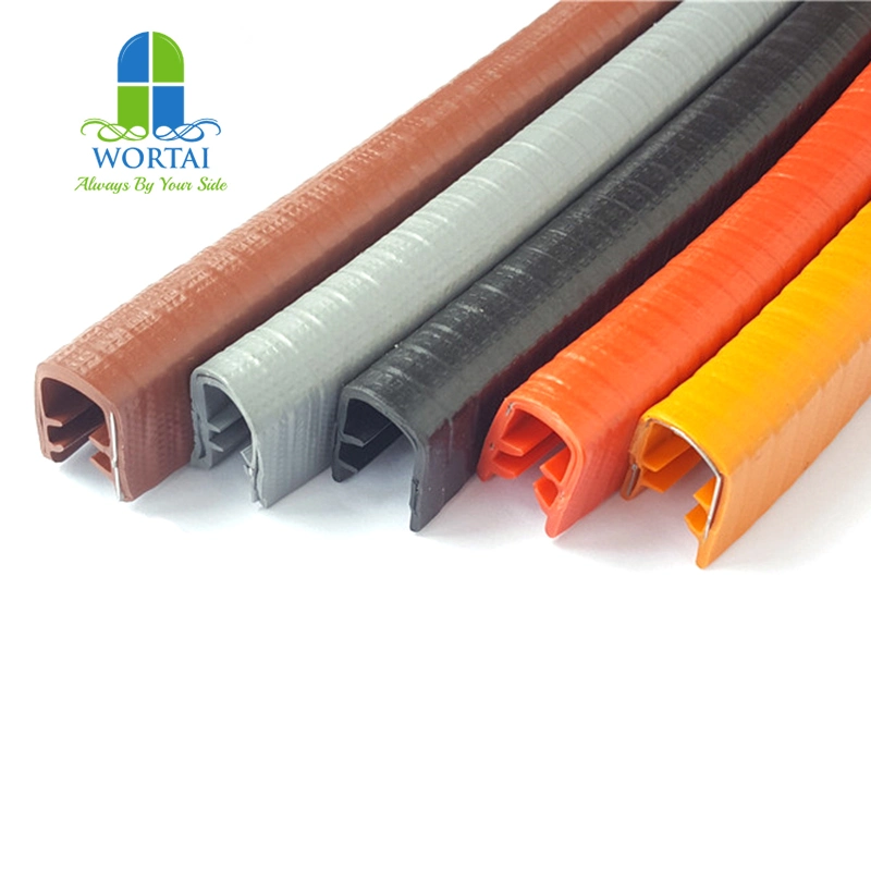 واقيات حافة باب السيارات PVC من مانع تسرب مادة PVC بالفولاذ شريط مانع التسرب المعدني