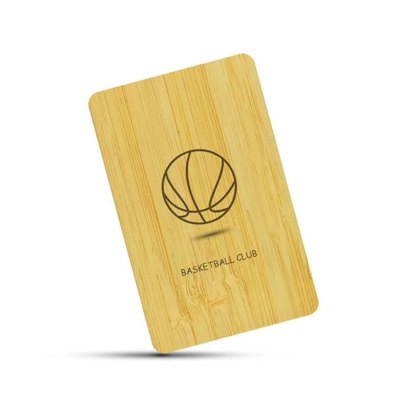 New Product N Tag213 NFC Wooden Business Social Media Sharing 13.56MHz Programmable RFID Wood Card