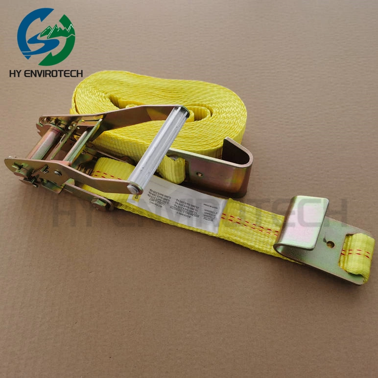 2"X 27" Ratchet Strap with Flat Hook USD on Roll off Dumpster From China Supplier