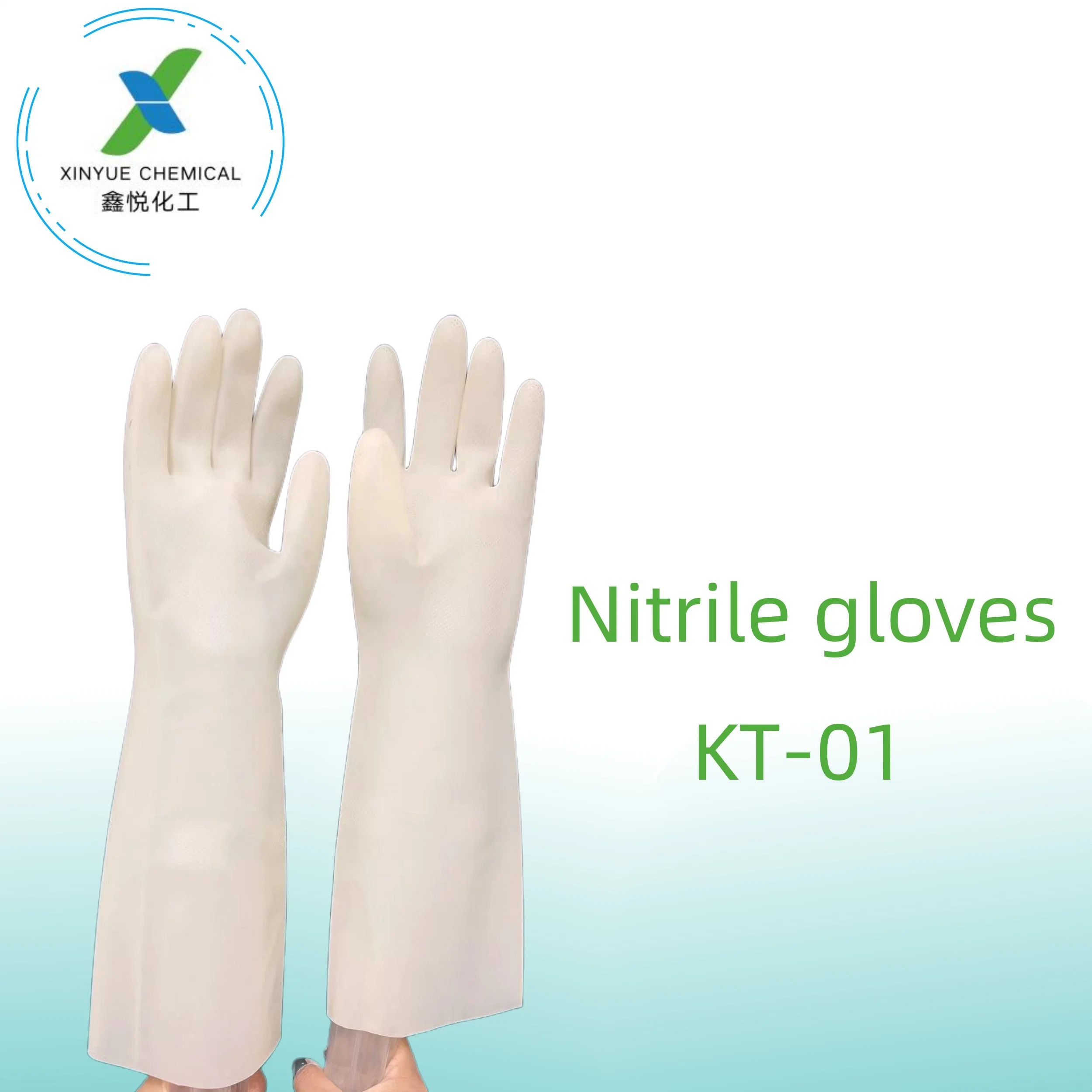 White Xinyue Fabricante Guantes de nitrilo de grado alimentario resistentes a la abrasión