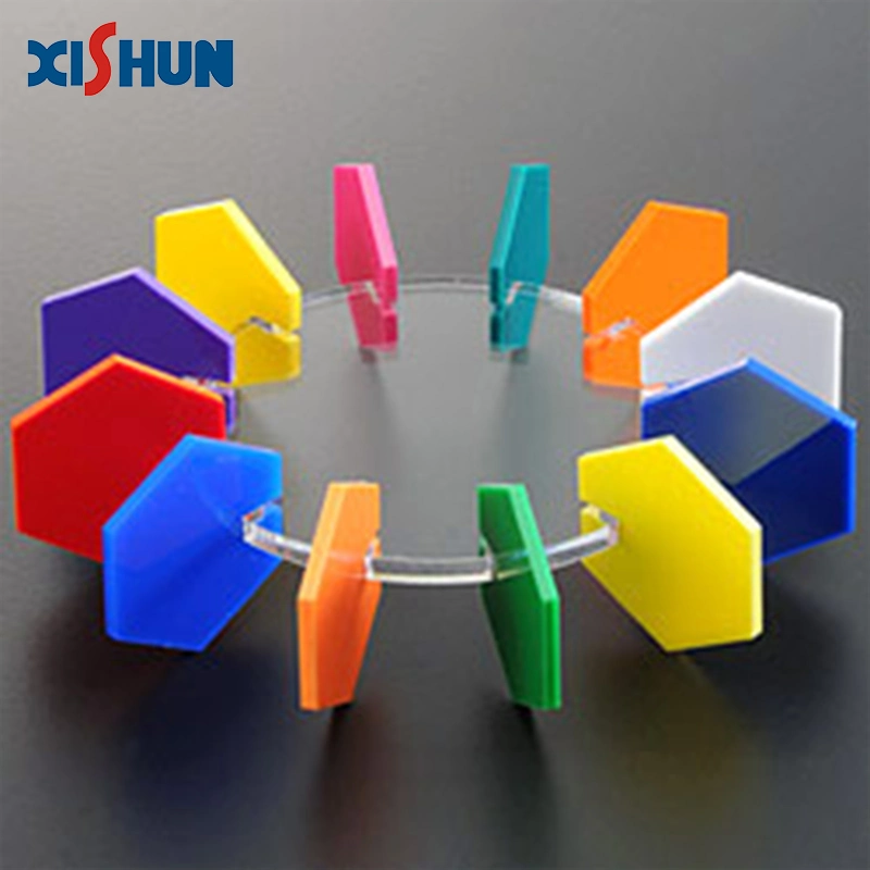 Xishun Vente en gros Panneaux PMMA brillant plein de 4 PI x 8 pi Feuille acrylique en plastique de couleur