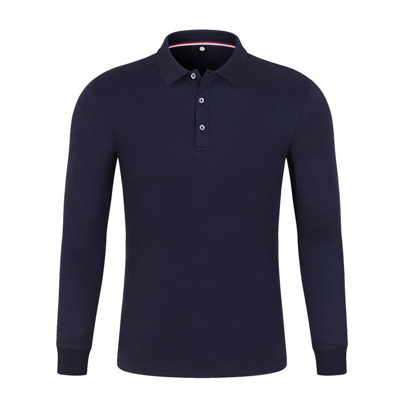 Ubicación de Cordón doble Cupro 230g de T-Shirt Daily Business Casual de solapa Short-Sleeved Polo