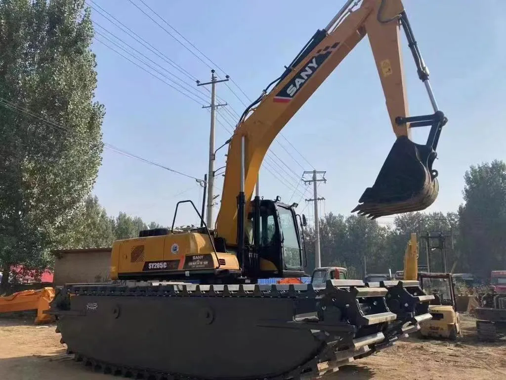 21 Tons River-200 Amphibious Non Mini Excavators Swamp Buggy Marsh Buggy Excavator with Backhoe Loader Track Chain and Bucket Construction Machinery