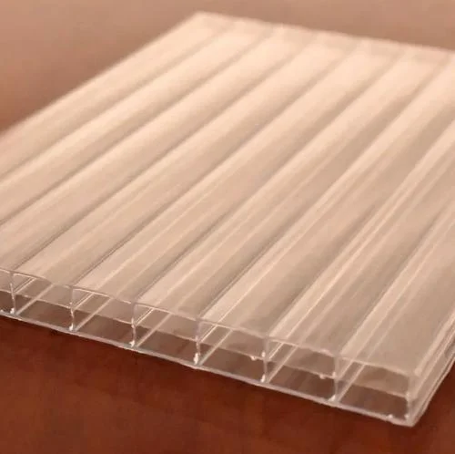 Производитель Цена 10 мм Толщина 3-Wall Plastic Polycarbate Hollow Sheet