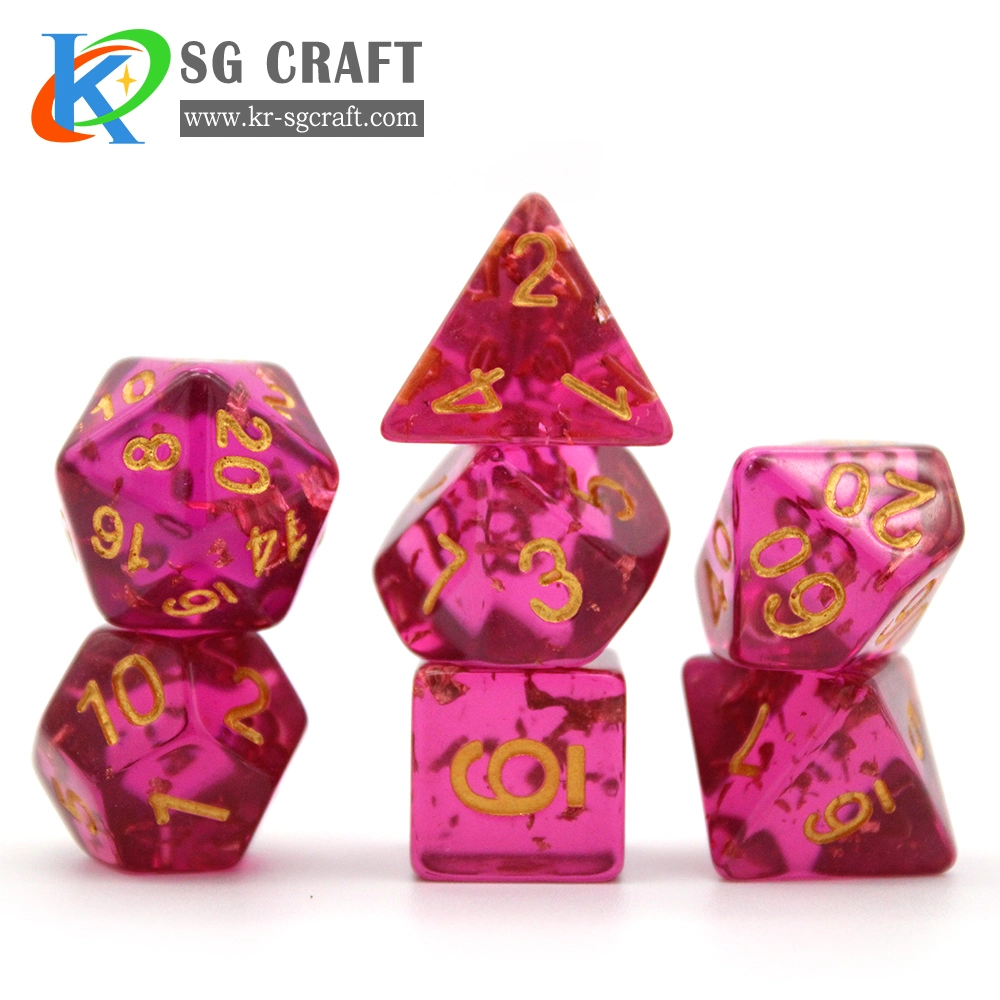 Hot Sell New Type Resin Dice Set No MOQ