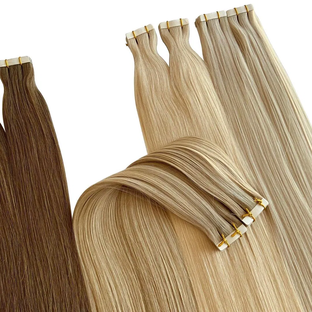 Denghao doble de la fábrica de cintas de pelo dibujados Extensiones de Cabello