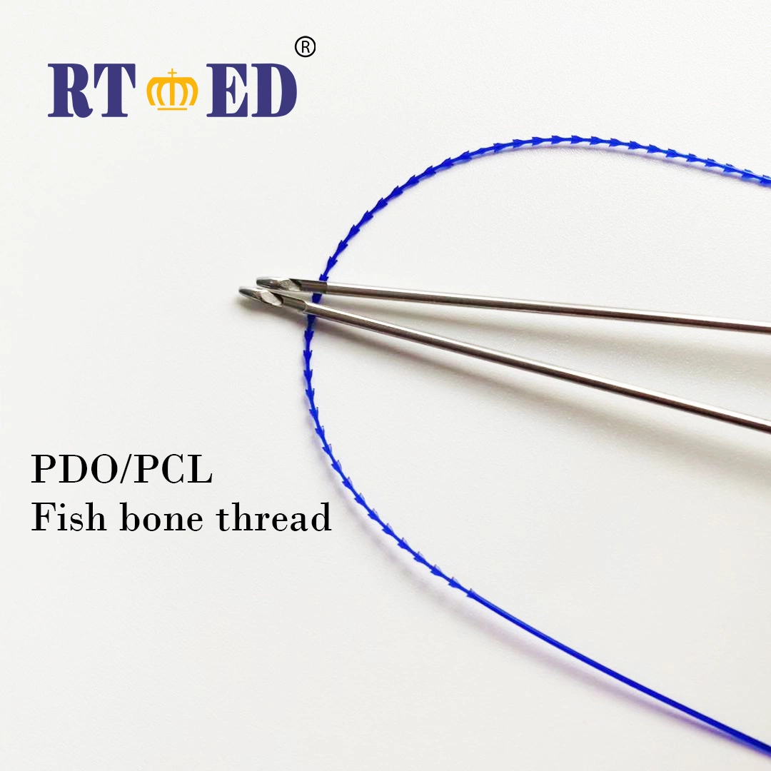 Hot Sell Pdo/Pcl Beauty Lifting Thread Blunt Needle with Molding Thread