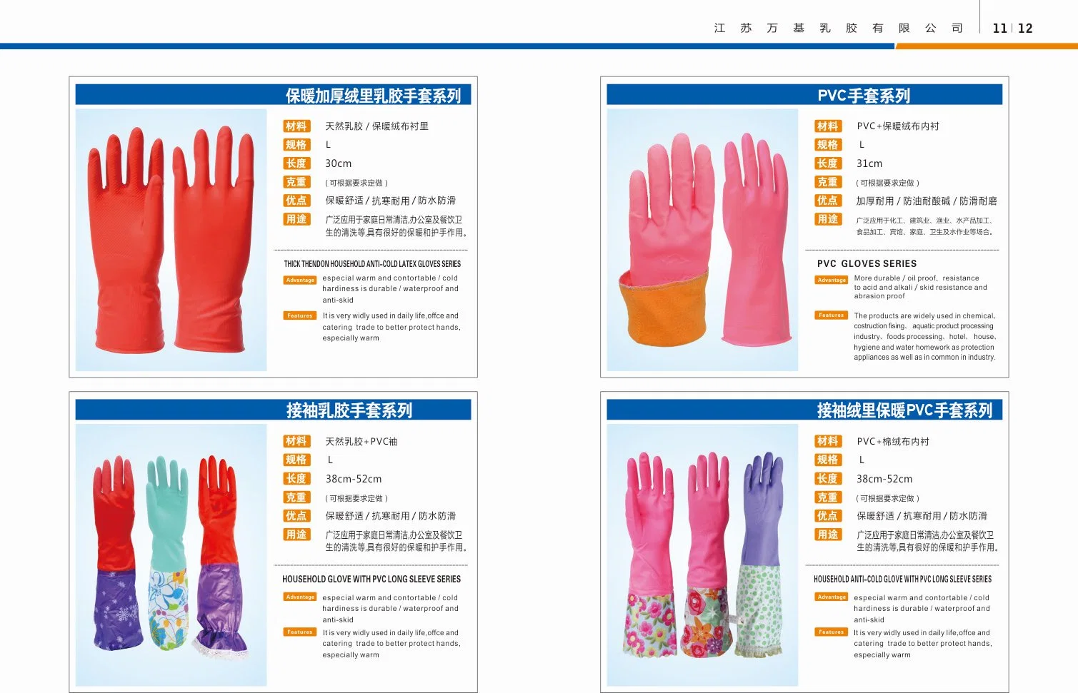 Latex Household Glove/Rubber Household Glove Kitchen