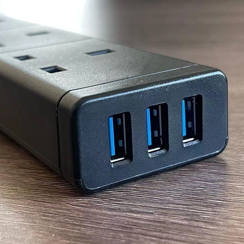 3 Outlet BS Surge Protector Power Strip with 3 USB Charge