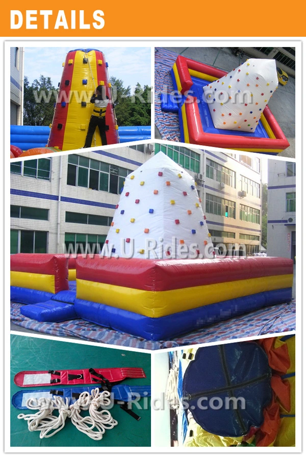 Square Mat Inflatable Climbing wall air rock mountain inflatable climbing for Carnival