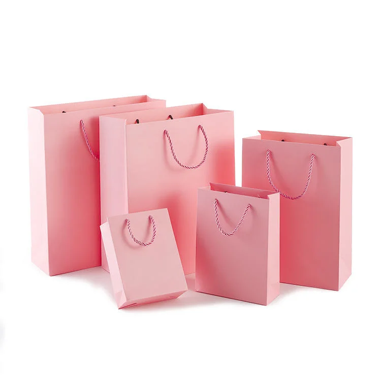 Manzana Verde reciclable bolsa de papel Kraft compras la bolsa de ropa con su propio logotipo