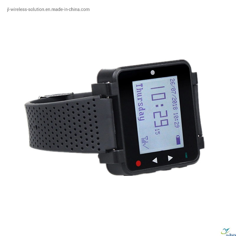 Full Restaurant Range wireless Service System Frequency Wrist Receiver for Waiter Waitress