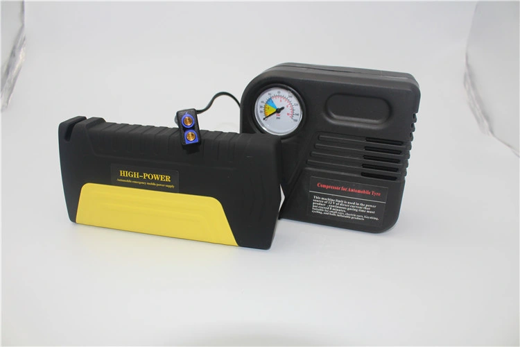 LCD 16800mAh martillo de la bomba de aire del motor de arranque de salto de coche con USB