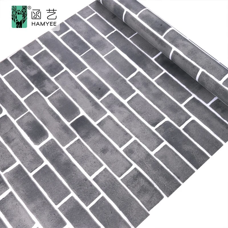 Stone Pattern PVC Waterproof Wall Sticker 3D Brick Wallpaper Rolls